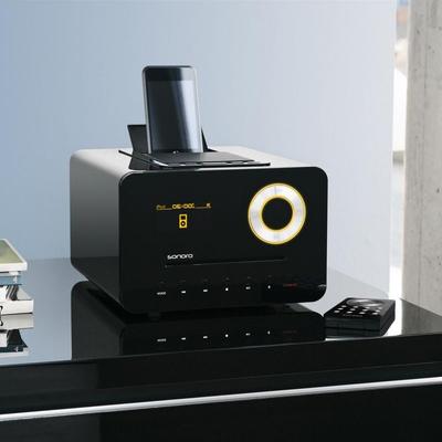 Sort mediaafspiller til smartphone